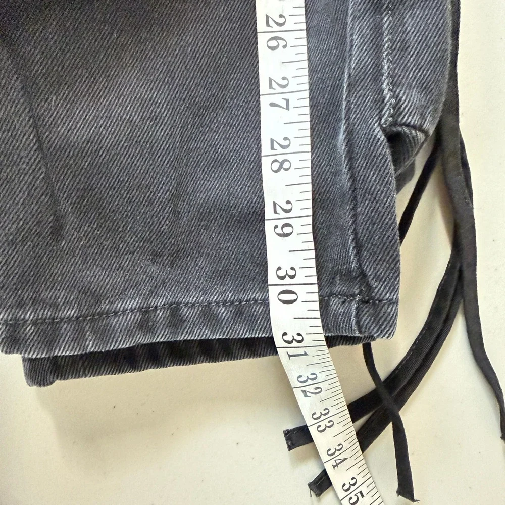 NWOT The Attico Essie Low Rise Tapered Cargo Jeans Black Denim 25 XS - Picture 11 of 14